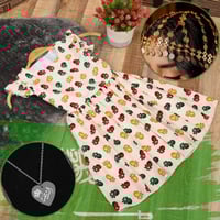 فستان بناتي قرقيعان خامه تفته ناعم