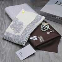 هدية شتوية رجالية – طقم قماش وشال فاخر مع سبحه راق...