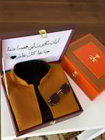 بوكس سديري جوخ رجالي مع نظارة - افكار هدايا الشتاء