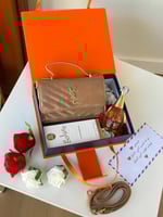 شنطة سان لوران الجديدة عنابي بيج أسود أبيض - شنطه...