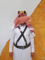 محزم وعقال تراثي مزخرف ذهبي من متجر مون