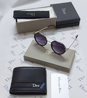 طقم ديور | نظارة شمسية وبوك مع ملحقات كاملة