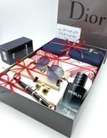 هدية رجالية ماركة ديور - طقم شماغ وقماش فاخر