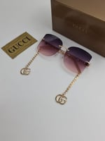 نظارات قوتشي الجديدة | تصميم فراشة مع سلسلة أنيقة