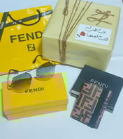 طقم نظارة وبوك فندي | هدية رجالية ماركة بتغليف