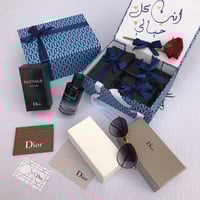 طقم هدايا ديور رجالي نظارة بوك وعطر سوفاج بتغليف ف...