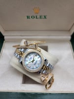 ساعة ارقام عربية - ساعات نسائي رولكس اخر اصدار - م...