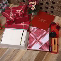 قماش ثوب وشماغ ونظارة وقلم بوكس هدايا ماركة كارتير