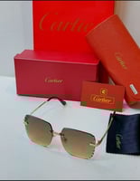 نظارات ماركة كارتير | تصميم مربع بعدسات ملونة