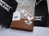 قماش مونت بلانك مع قلم وكبك مونت بلانك