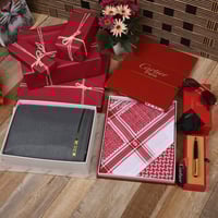 قماش ثوب وشماغ ونظارة وقلم بوكس هدايا ماركة كارتير