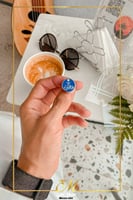 خاتم ملكي فضه خالص شكل دائري من متجر مون