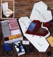 بوكس رجالي خشبي على شكل قلب ماركة جفنشي