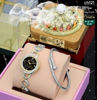 ساعة للعيد بالاسم مع مبخرة وسوار