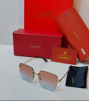 نظارات ماركة كارتير | تصميم مربع بعدسات ملونة