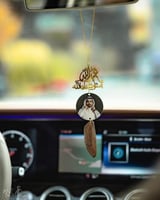 تعليقة سيارة عود بالاسم مع صورة