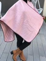 وشاح شتوي دبل فيس للنساء وكبار السن