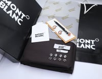 قماش مونت بلانك مع قلم وكبك مونت بلانك