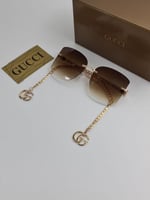 نظارات قوتشي الجديدة | تصميم فراشة مع سلسلة أنيقة