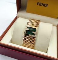 ساعات فندي نسائي مربعة درجة أولى مع كرت الماركة