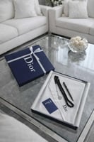 غترة ديور ابيض رجالي 2026 - مع قلم منتوبلان وسبحة...