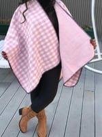 وشاح شتوي دبل فيس للنساء وكبار السن