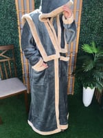 بالطو فرو نسائي طويل بالطو فرو شتوي بقبعة