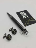 طقم قلم وكبك ماركة مونت بلانك