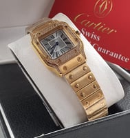 ساعات كارتير مربع فصوص زركون نسائي