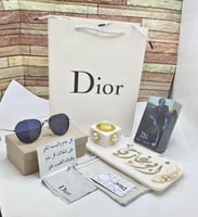 طقم هدايا ديور نظارة وعطر 100 مل ومبخرة