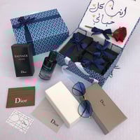 طقم هدايا ديور رجالي نظارة بوك وعطر سوفاج بتغليف ف...
