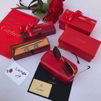 طقم كارتير رجالي | نظارة وقلم وكبك مع ملحقات كاملة