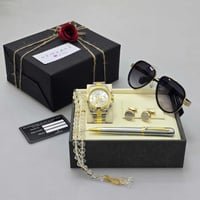 طقم هدايا ساعه بتصيم رولكس ديتونا مع الاكسسوارات