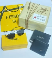 طقم نظارة وبوك فندي | هدية رجالية ماركة بتغليف