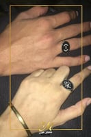 خاتم فضه خالص رسمه مسلسل الحفره حسب طلبك