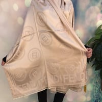 شال نسائي فندي درجة اولى مع كيس الماركة