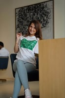 تيشرتات اليوم الوطني للنساء - أبيض وأسود