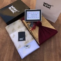 اقمشة ثياب صيفي ماركة مونت بلانك - بوكس هدية بتغلي...