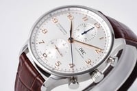 اي دبليو سي كرونوغراف بورتوغيزر جلد | ماستر كواليت...