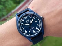 ساعة اي دبليو سي سراميك أزرق ماستر كواليتي