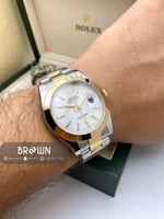 رولكس ديت جست أبيض هاي كواليتي