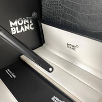 قلم مونت بلانك أسود مطفي فاونتين