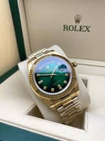 رولكس داي ديت ذهبي على أخضر هاي كواليتي