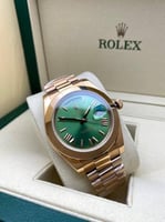 رولكس داي ديت أخضر على روز قولد هاي كواليتي