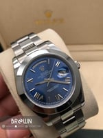 رولكس داي ديت أزرق هاي كواليتي