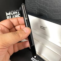 قلم مونت بلانك أسود لماع فاونتين