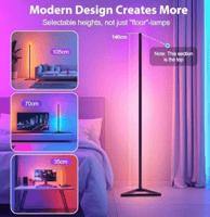 VERTIk - مصباح ارضي جديد بتصميم بسيط، باضاءة ذات ا...