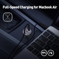 جودا - تيوب 45 شاحن سيارة بمنفذين بى دى بقوة 45 وا...