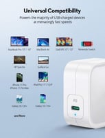 راف باور شاحن جداري بقوة 61 واط بتقنية بي دي - اسو...