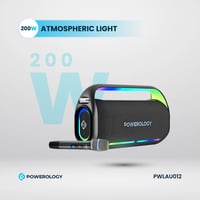 باورولوجى - مكبر صوت كاريوكى 150 واط مع ميكرفون وج...